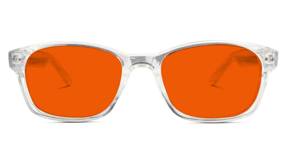 NightFall Lucent Blue Blocking Glasses - Crystal