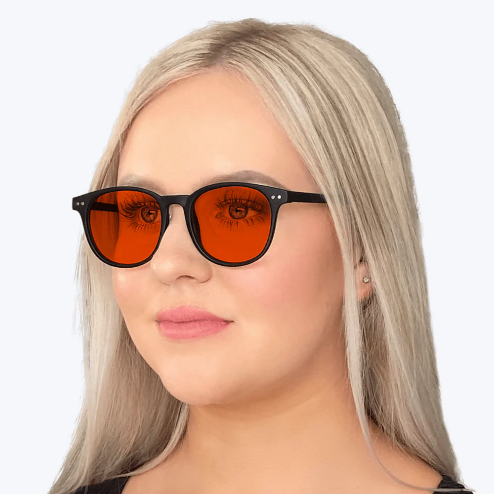 NightFall Billie Blue Blocking Glasses - Black - Readers - Image 7