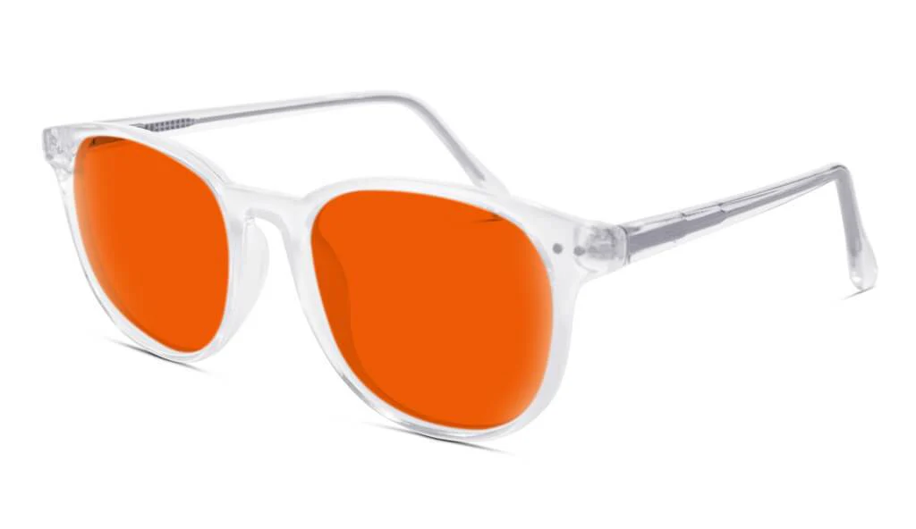 NightFall Billie Blue Blocking Glasses - Crystal - Readers - Image 2