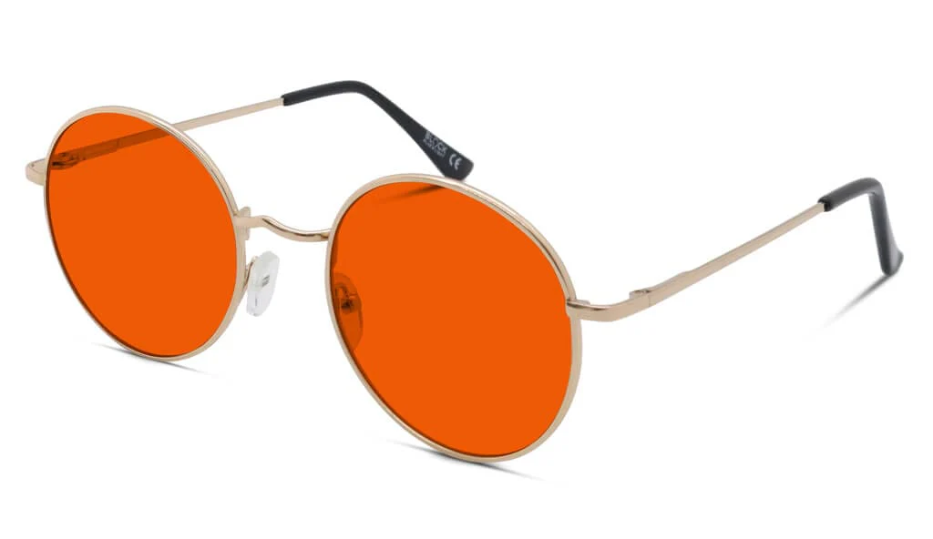NightFall Elton Blue Blocking Glasses - Gold - Image 2
