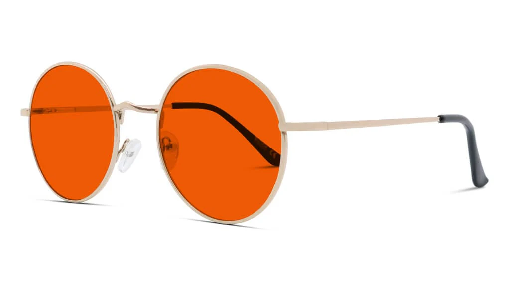 NightFall Elton Blue Blocking Glasses - Gold - Image 8