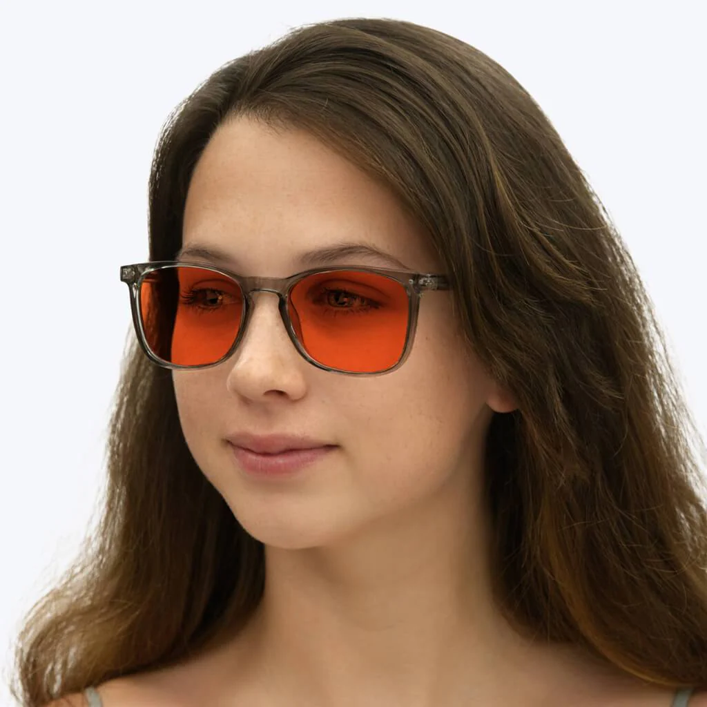 Nightfall Taylor Blue Blocking Glasses - Pearl Grey - Image 6