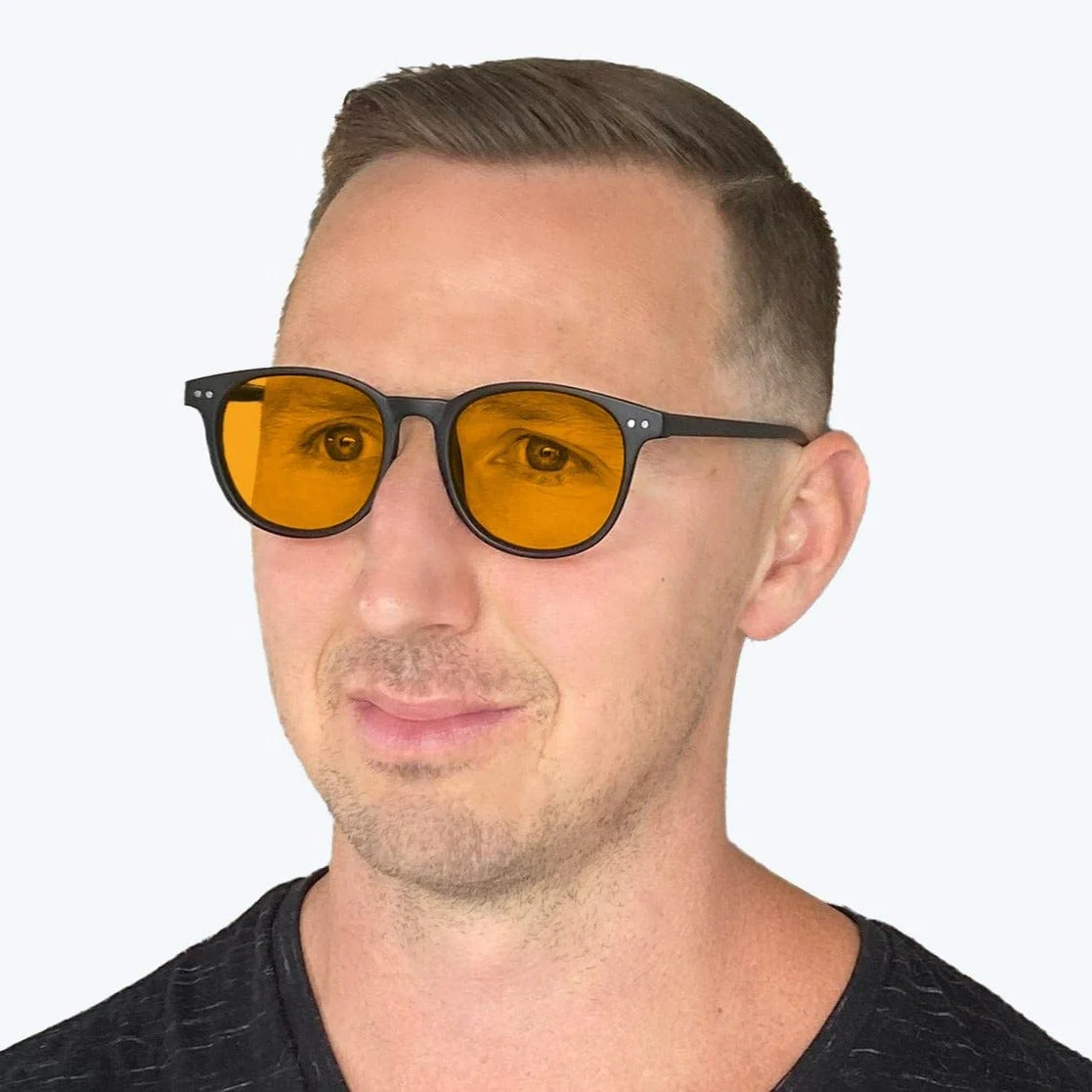 SunDown Billie Blue Blocking Glasses - Black - Image 6