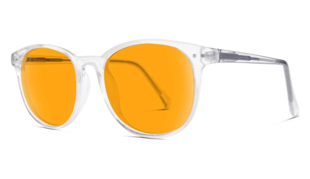 SunDown Billie Blue Blocking Glasses - Crystal - Image 4