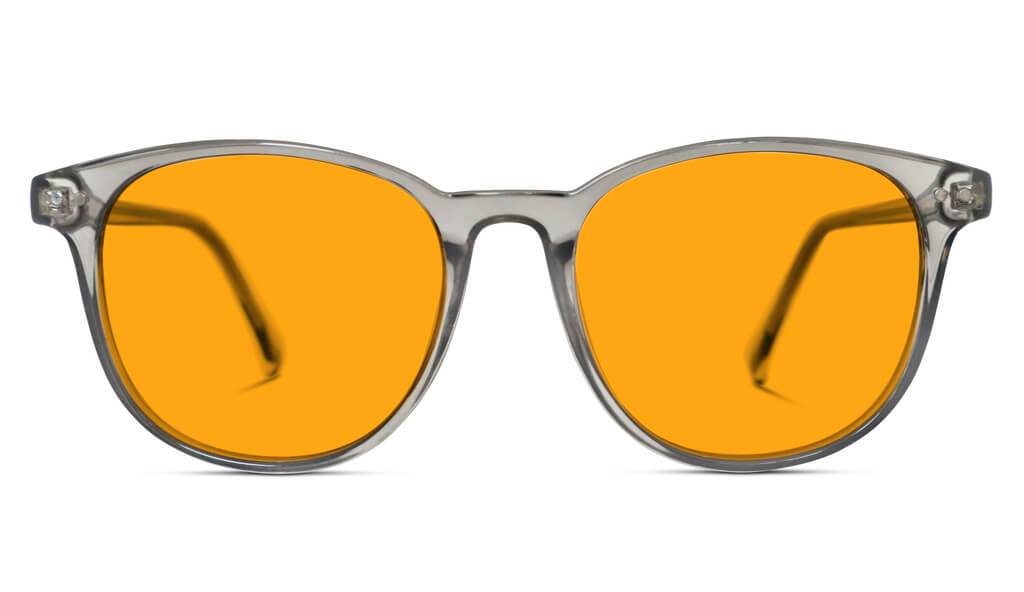 SunDown Billie Blue Blocking Glasses-Pearl Grey