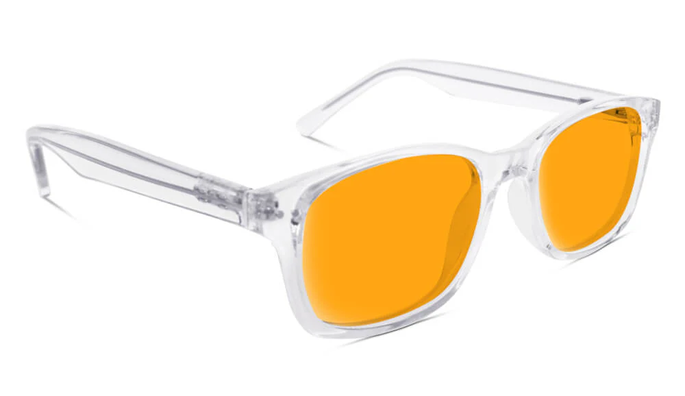 SunDown Lucent Blue Blocking Glasses - Crystal - Readers - Image 7