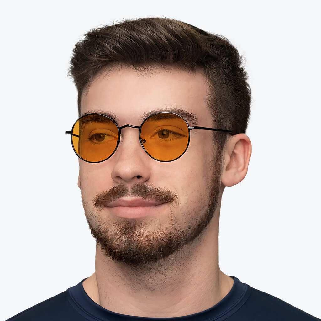 SunDown Elton Blue Blocking Glasses - Black - Prescription - Image 5