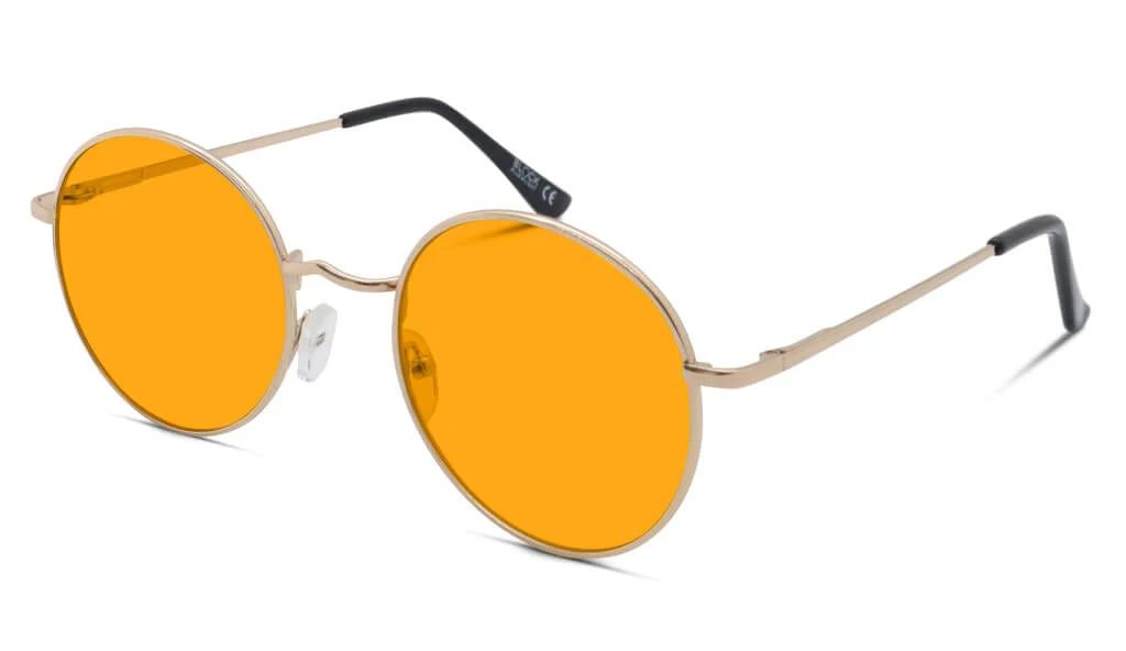 SunDown Elton Blue Blocking Glasses - Gold - Image 2