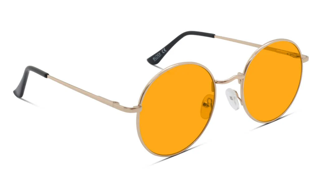 SunDown Elton Blue Blocking Glasses - Gold - Image 7