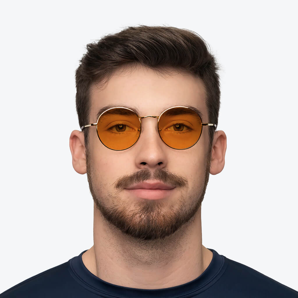 SunDown Elton Blue Blocking Glasses - Gold - Readers - Image 6