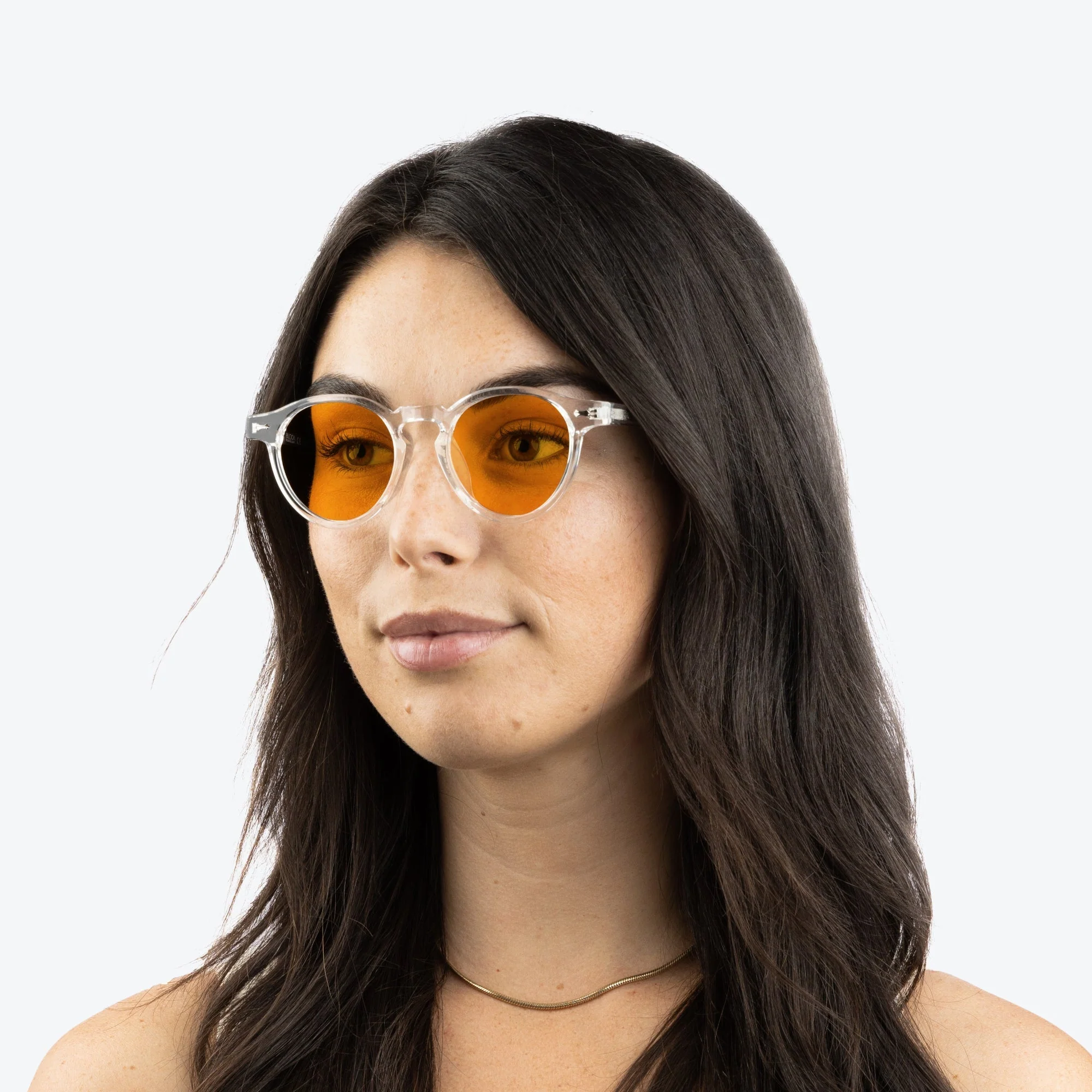 SunDown Oscar Blue Blocking Glasses - Crystal - Readers - Image 4