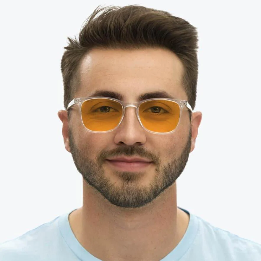 SunDown Taylor Blue Blocking Glasses - Crystal - Prescription - Image 5